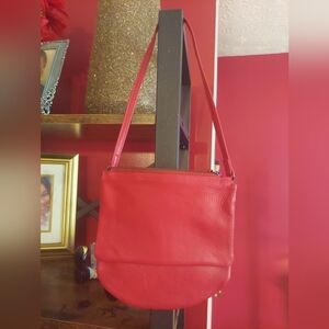 Salvador Bachiller Red Ultrasoft  Leather Handbag